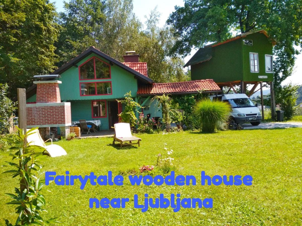 Fairytale Wooden House By Ljubljana Villa Grosuplje Dış mekan fotoğraf
